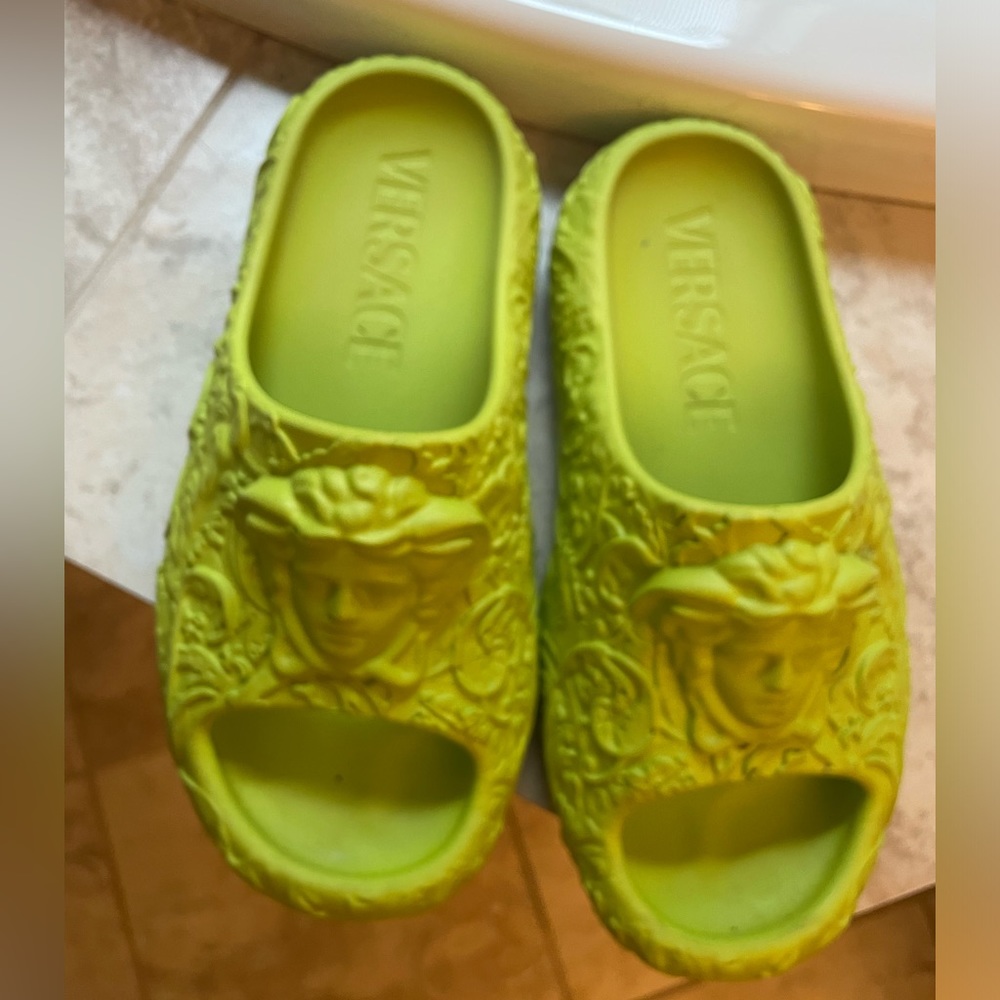 Versace slides size 8 women’s.